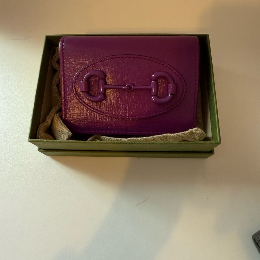 Gucci Purple Leather Wallet